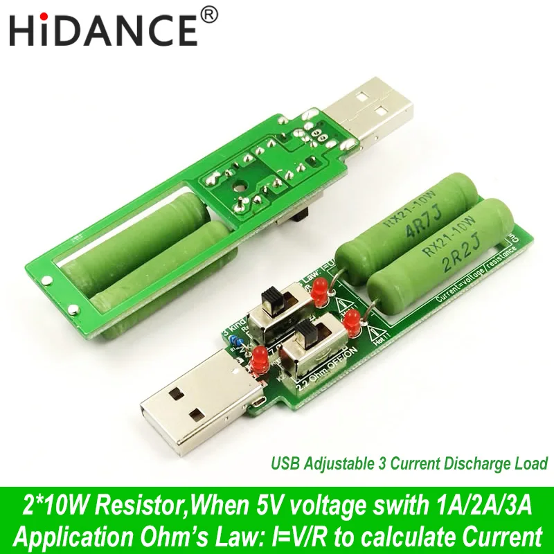 USB тестер - нагрузка 5V 1A-2A