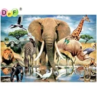 DPF Алмазная вышивка животное фото полная квадратная алмазная живопись вышивка крестиком домашний декор мозаика стразы ремесла