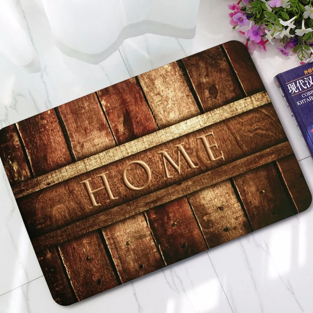 Ретро Ностальгия на заказ тонкий домашний дверной коврик Домашний Декор Ванная