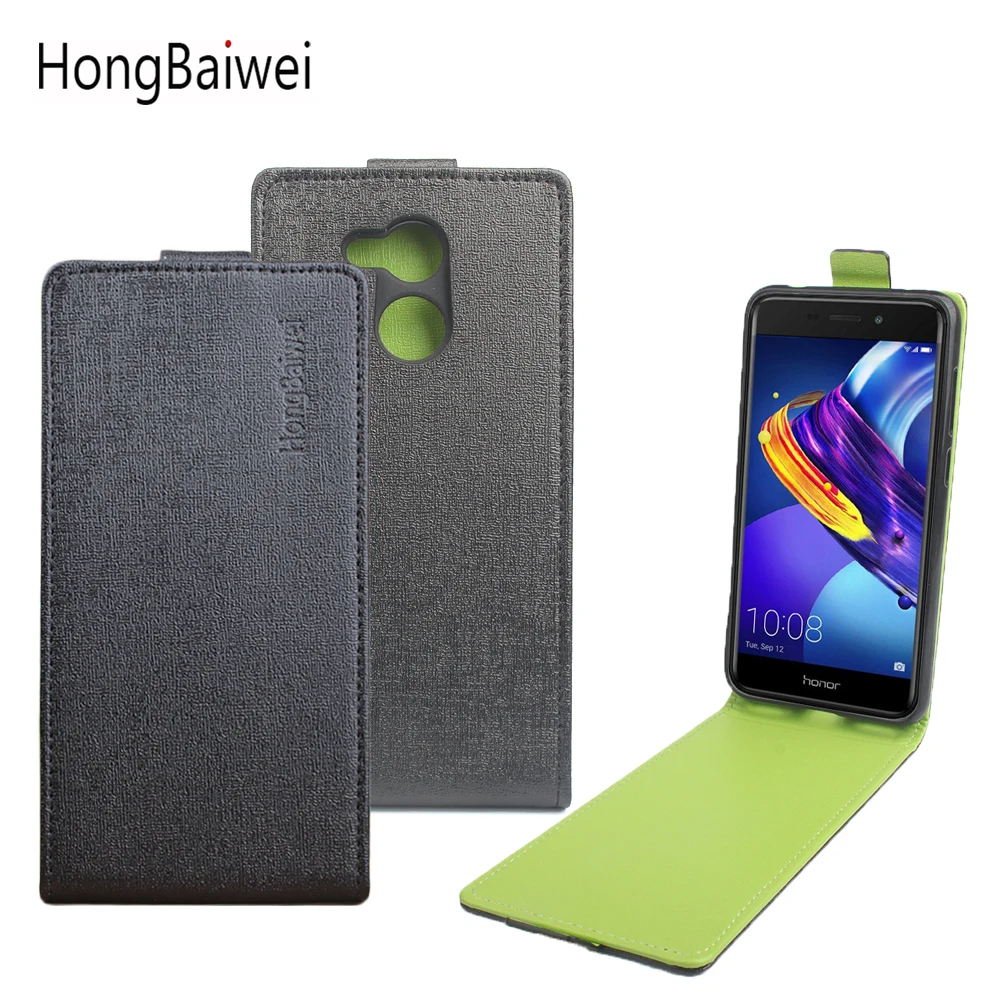 Зеленый дно для huawei Honor 6C Pro Чехол чехол телефона бренд отличное кожа флип V9 играть