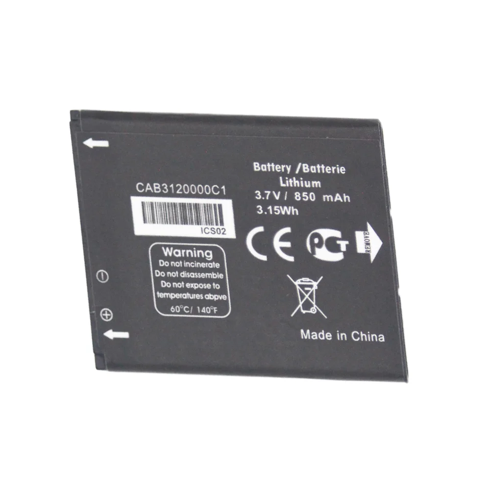 20 шт./лот CAB23A0000C1 850 мАч аккумулятор для мобильного телефона TCL / Alcatel OT710 OT 800 OT880a