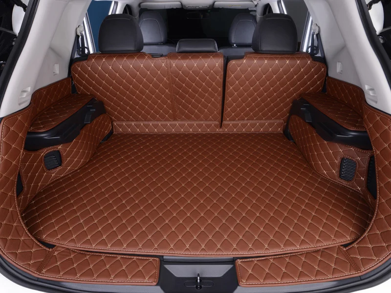 Роскошный Коврик для багажника из волоконной кожи nissan x trail rogue 2013 2014 2015 2016 2017 2018 2019