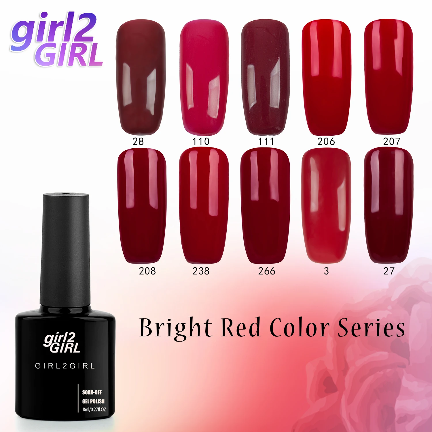 Гель-лак для ногтей girl2GIRL, 8 мл, замачиваемый УФ-гель для ногтей, косметика для дизайна ногтей, маникюрный Гель-лак для ногтей, синий набор