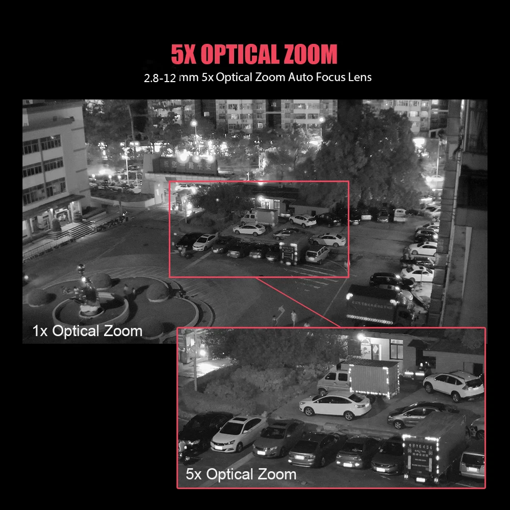 IP камера INQMEGA PTZ с 5 кратным увеличением 1080P ИК 60 м|Камеры видеонаблюдения| |