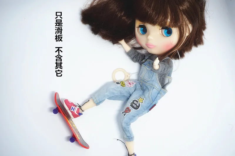 Кукла использовать скейтборд для Blyth кукла азон 1/8 BJD аксессуары | Игрушки и хобби