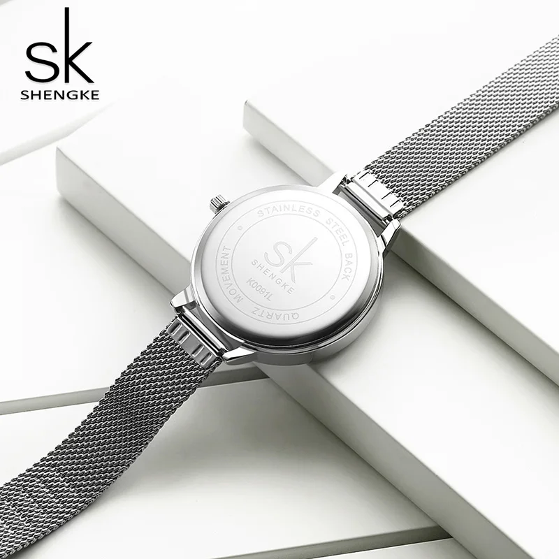 

Shengke Watch Women Quartz Lady Wrist Watch Woman Luxury Brand Women Clock Steel Creative Ladies Relogio Feminino Montre Femme