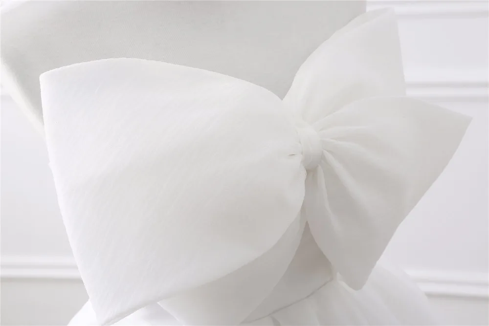 

White Wedding Dress Ball Gown Princess Sleeveless with Bow Lace Up Floor Length Bride Dress Wedding Gown Prom Party Gown