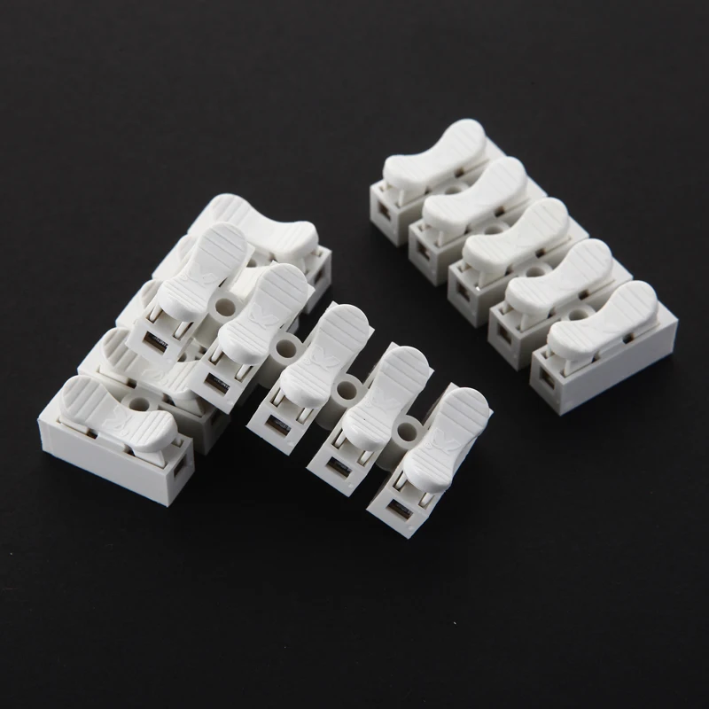 YM033 соединитель провода 5 pin 5 p клеммный блок соединитель из нержавеющей стали быстрый пружинный Тип штампованной детали белый 0,5-2,5 квадратный