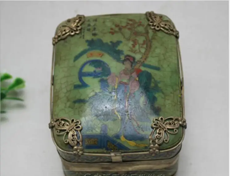 Антикварная коллекция антикварная шкатулка для украшений коробка чтобы