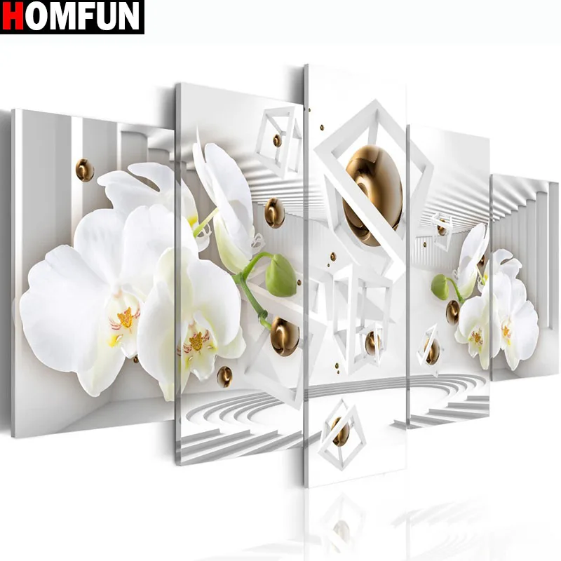 Набор для алмазной вышивки HOMFUN картина цветок с полными квадратными/круглыми