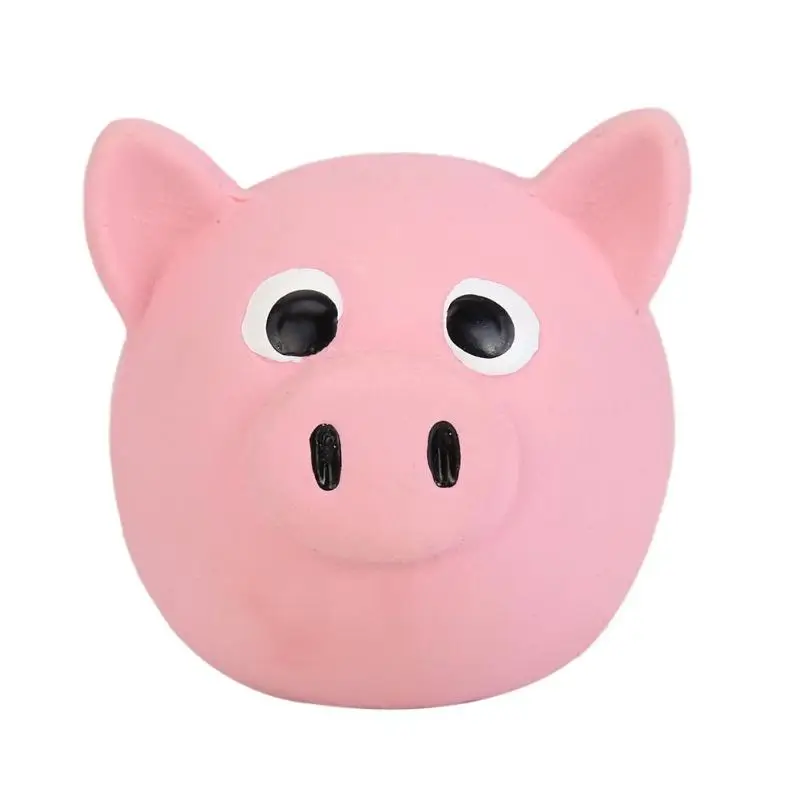 Игрушка для собак, милая игрушка в форме головы животного, пищалка, латексная игрушка, укус собаки, жевательные игрушки, популярные игрушки для собак, кошек, забавная флисовая долговечная игрушка