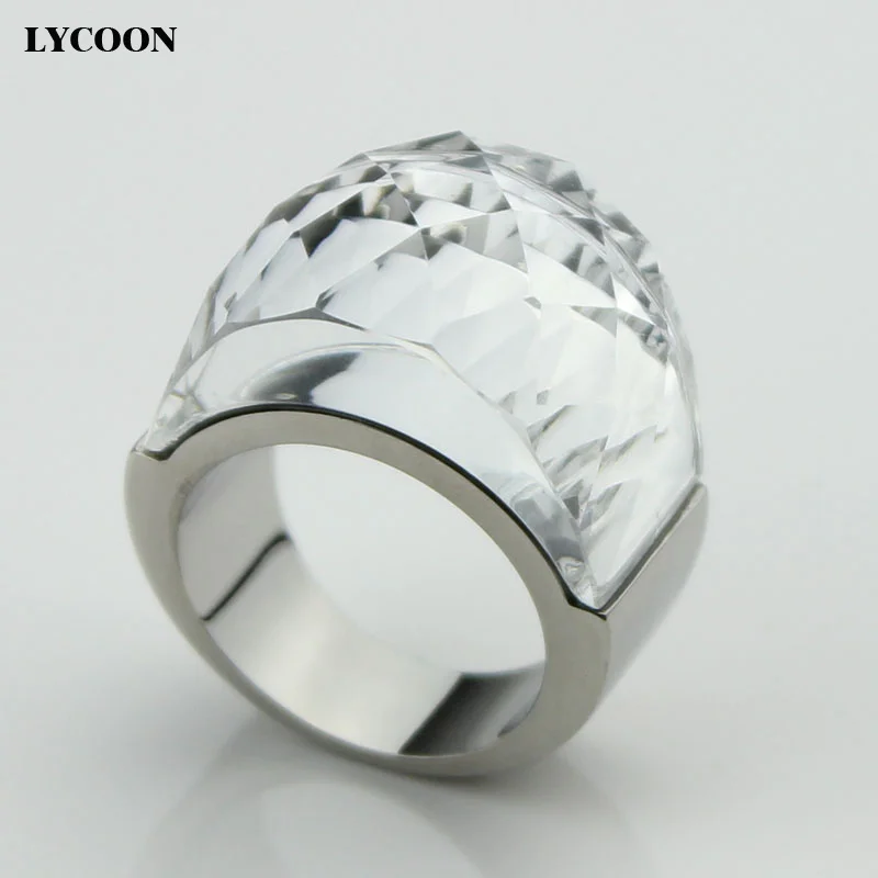 Лидер продаж! Женское кольцо LCYOON из нержавеющей стали высокого качества с