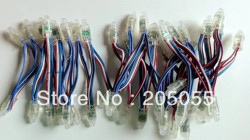 25 шт. 12 мм RGB диффузионный моноцветный светодиодный пиксесветильник прожектор