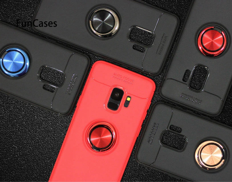 Роскошные Кронштейн кольцо чехол для samsung S7 S8 S9 S10 Plus Note 9 8 M20 M10 A70 50 40 10 A6 A7 A8 A9 2018