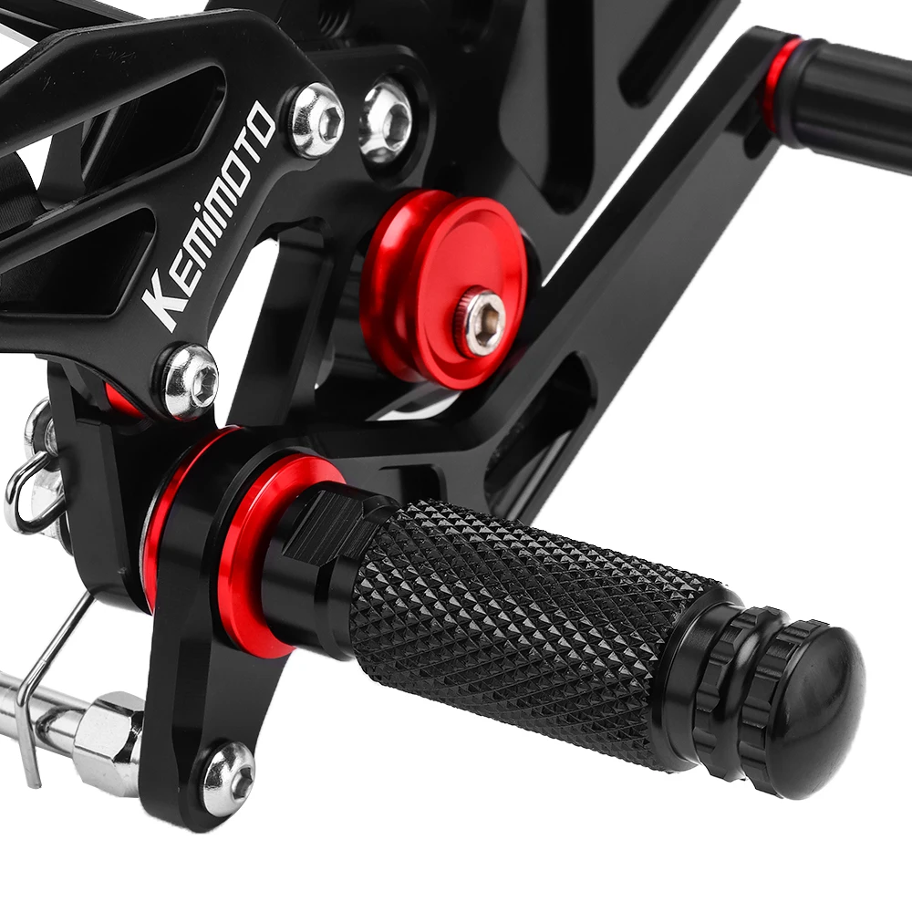 KEMiMOTO MT-03 R3 CNC регулируемый задний Набор Rearsets Подножка для Yamaha YZF R25 R3-& MT-25- новое поступление