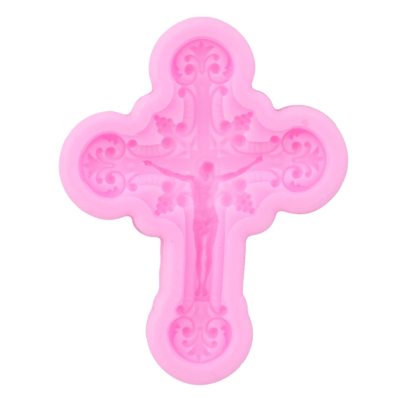 Jesus On The Cross Silicone Mold Baking Used Molding Tools For Confectionery Chocolate Fondant Cake Decoration | Дом и сад