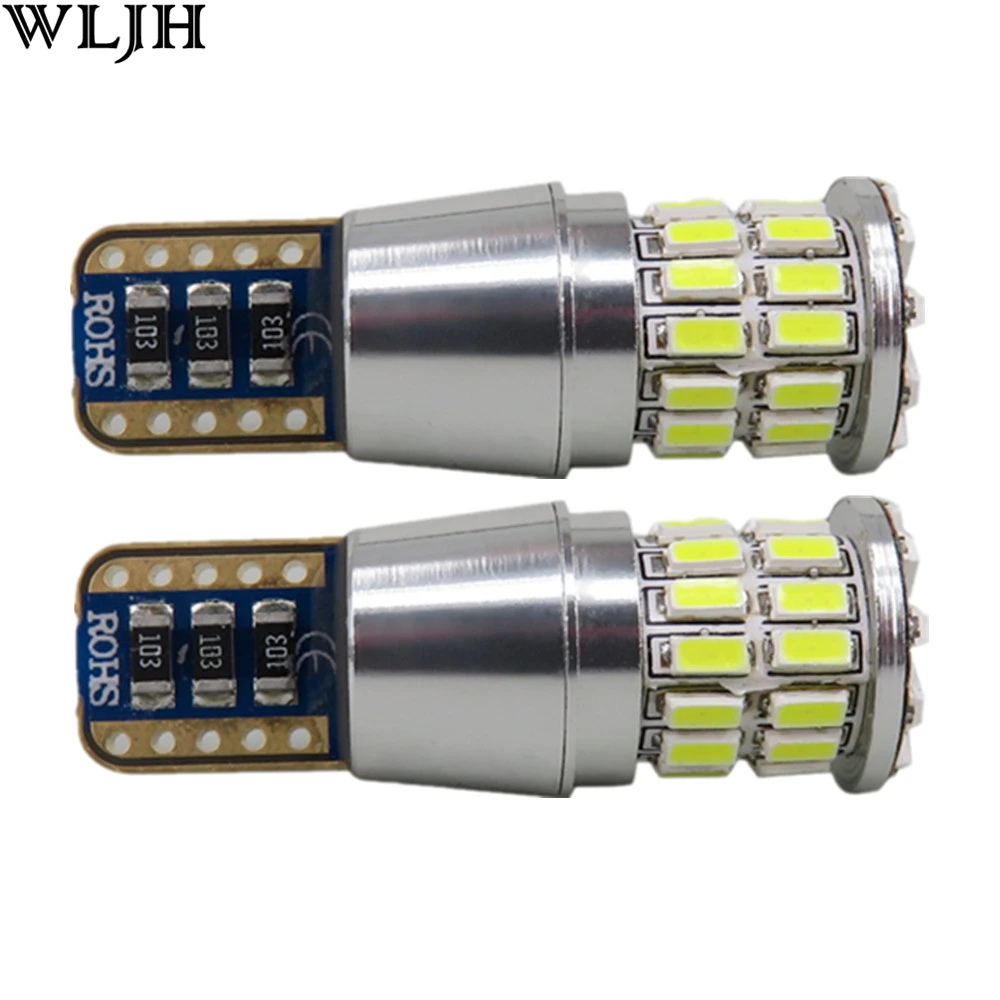 WLJH 2x Canbus 5 Вт W5W светодиодный светильник T10 38 3014 SMD 12 В автомобильные Внешние габаритные лампы заднего хода номерной знак стояночный светильник