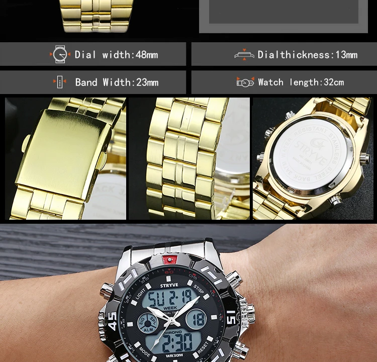 Relojes Hombre STRYVE для мужчин s часы лучший бренд класса люкс наручные часы для мужчин спортивные кварцевые человек наручные часы Relogio Masculino