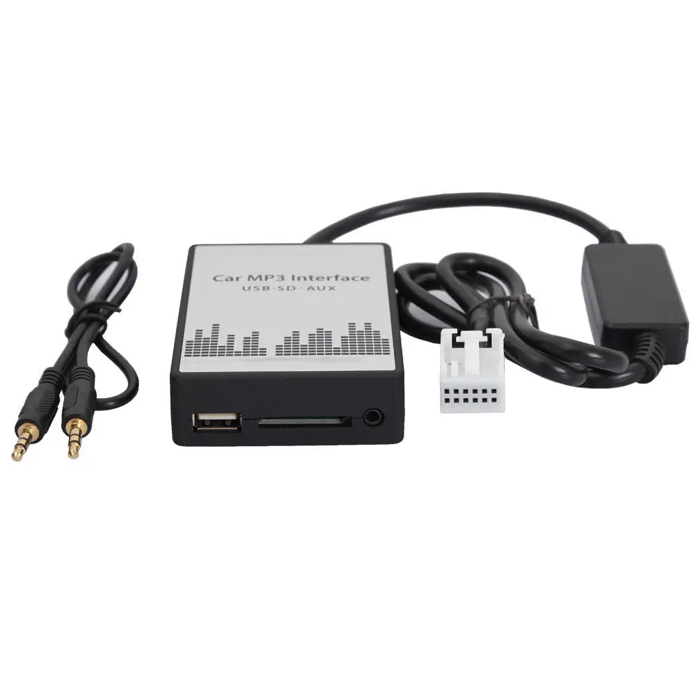 Moonet автомобиль cd цифровой USB SD MP3 Aux 3 5 мм Интерфейс аудио адаптер для peugeot RD4 QX388|usb sd