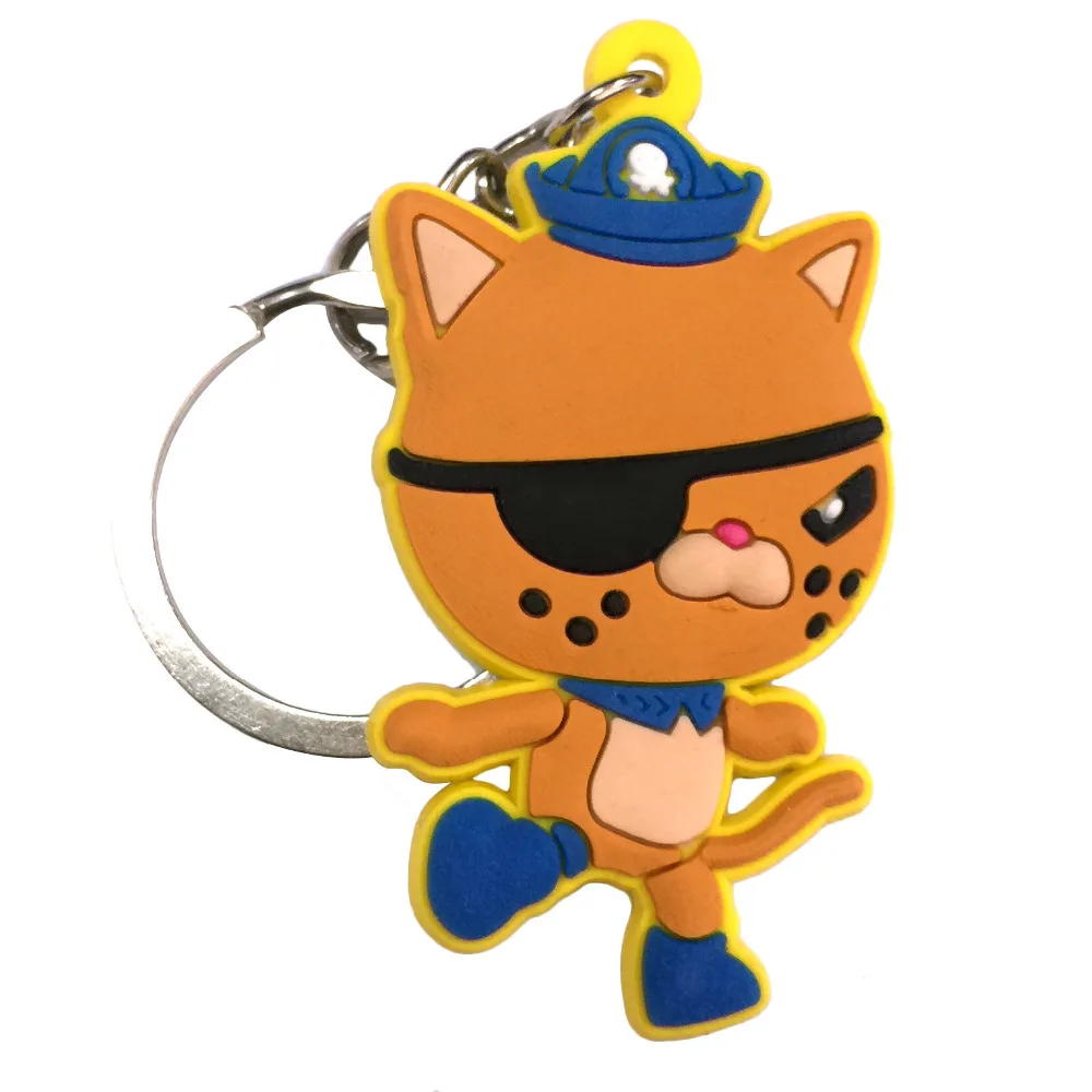 Шт. 3 шт. мультфильм Octonauts ПВХ брелок Дети вечерние подарок сувениры ключ чехол для женщин сумка телефон цепь ремней ювелирные изделия