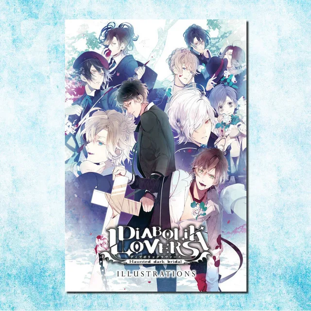 Вышивка Алмазная картина домашний декор DIABOLIK LOVERS живопись аниме полный квадрат дрель крестиком подарок наклейки на стену ручной работы - Цвет: Diamond YXCV865-02