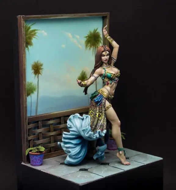 1/24 сборный Набор фигурок из смолы Танцующая девочка (без основания)|Наборы для