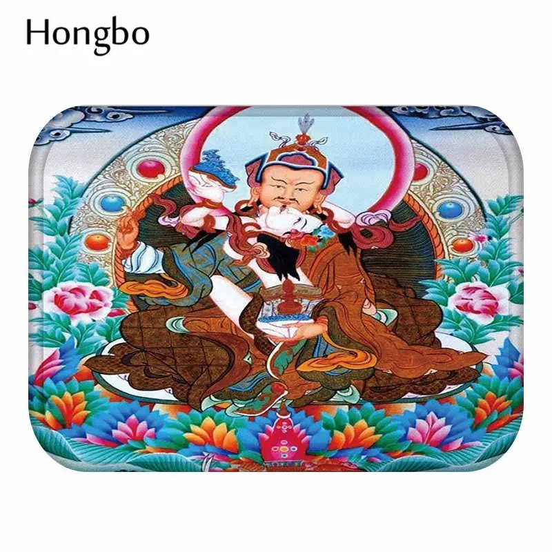 11 Hongbo Будда статуя Коврик для двери узор Декоративный Коврик Нескользящие двери впитывающие коврики коврик для ванной комнаты - Цвет: 11