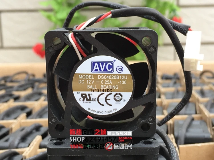 3-проводной Вентилятор охлаждения сервера AVC DS04020B12U DC 12 В 0,25 а 40x40x20 мм