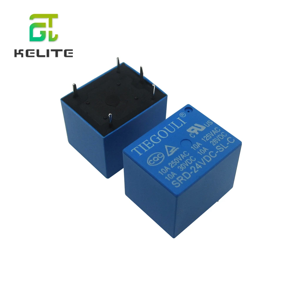 HAILANGNIAO 5 шт. SRD 24VDC SL C 10A реле мощности PCB тип T73 24V футов TIEGOULI|Детали и аксессуары для