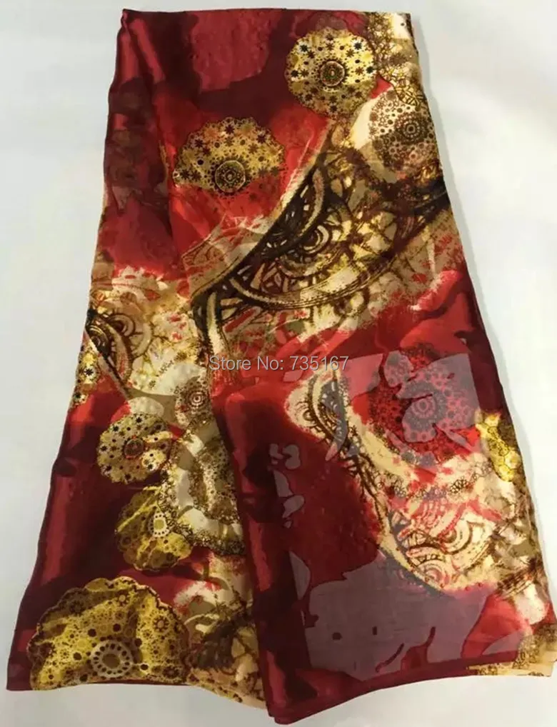 Очень приятный легкий шелк кружевная ткань хорошего качества африканский