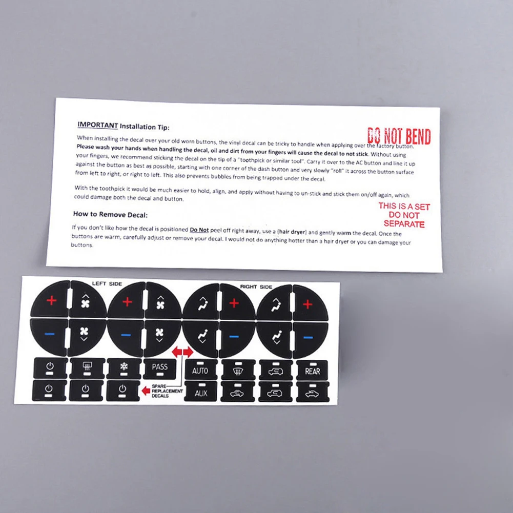 Автомобиль легко Replement для шевроя ПВХ стиль центр управления Ремонтный комплект