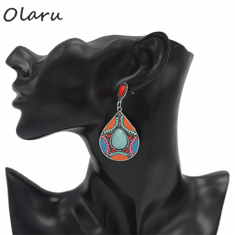 Серьги-гвоздики в виде геометрических фигур Olaru женские серьги-подвески богемном