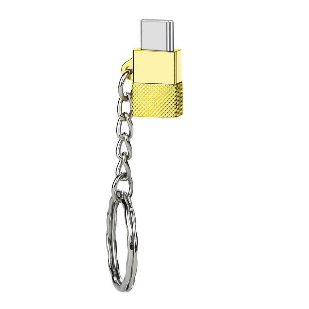 Micro USB для type-c OTG usb type c адаптер Alumium Phone type-c аксессуары для Xiaomi OnePlus 7 pro huawei p30 pro one plus 6t - Color: Gold