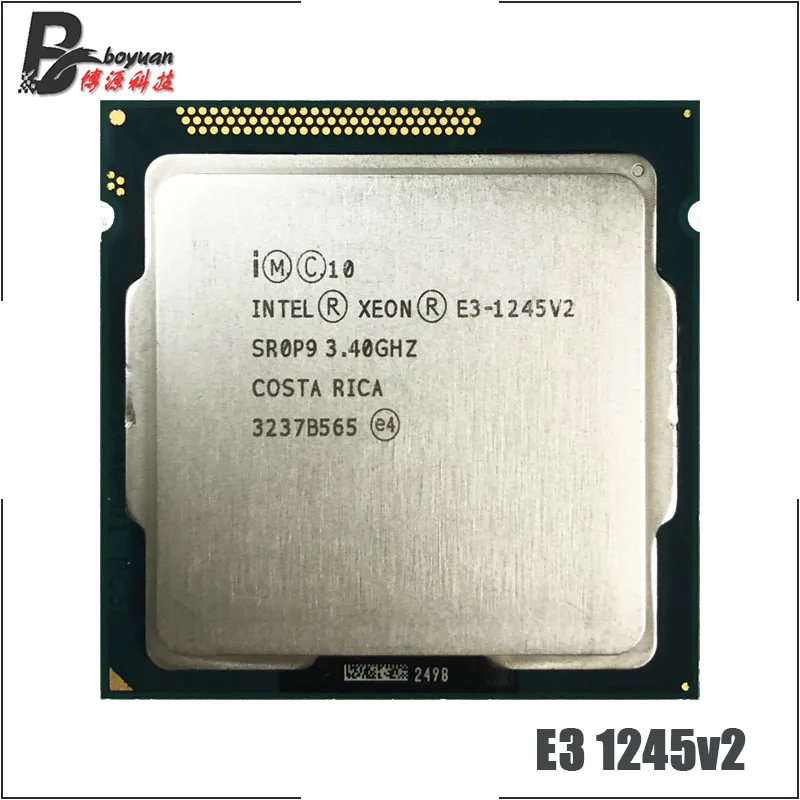 Intel Xeon E3-1245 v2 E3 1245v2 E3 1245 v2 3,4 GHz четырехъядерный Восьмиядерный процессор 8M 77W LGA 1155