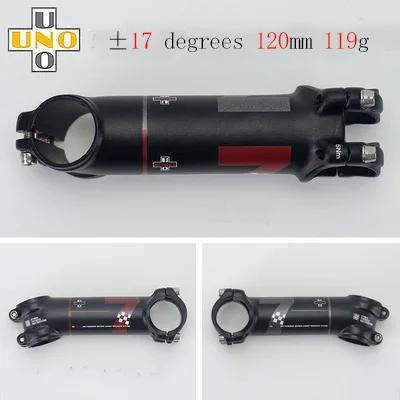 UNO 7 стержень Kalloy Сверхлегкий+-7 17 градусов MTB велосипед Alu 7050 31,8 мм 60 70 мм 80 мм 90 мм 100 110 120 130 мм велосипедный стержень King сплав - Цвет: 17 Degree 120mm