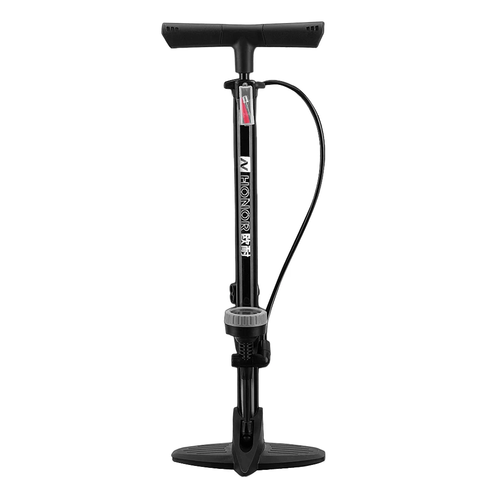Черный Велосипедный насос 160PSI велосипедный напольный насос MTB дорожный велосипед напольный насос Presta Schrader Клапан точное надувание шин ножной велосипедный насос - Цвет: Черный