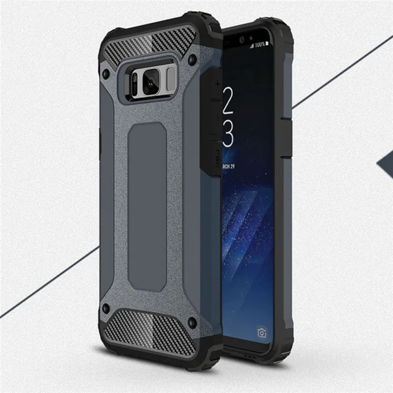 Navy Противоударный бампер чехол для телефона для samsung Galaxy S11 S8 S9 S10 S10e A51 A71 A50 J7 J5 A6 J6 J8 A7 A5 Примечание 10 крышка - Цвет: Navy
