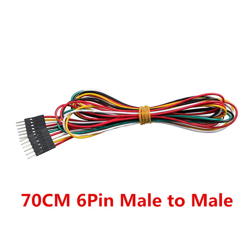 Male to Male Перемычек 10 шт./лот 6pin 70 см M-M M-F F-F кабель DuPont линия макетные провода для Электронные самодельный Набор для начинающих - Цвет: Male to Male