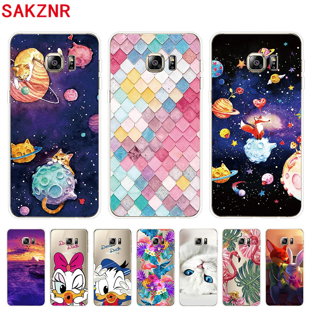 Case for Samsung Galaxy S6 5.1&quot Cover Silicone For S 6 Soft Edge Phone |