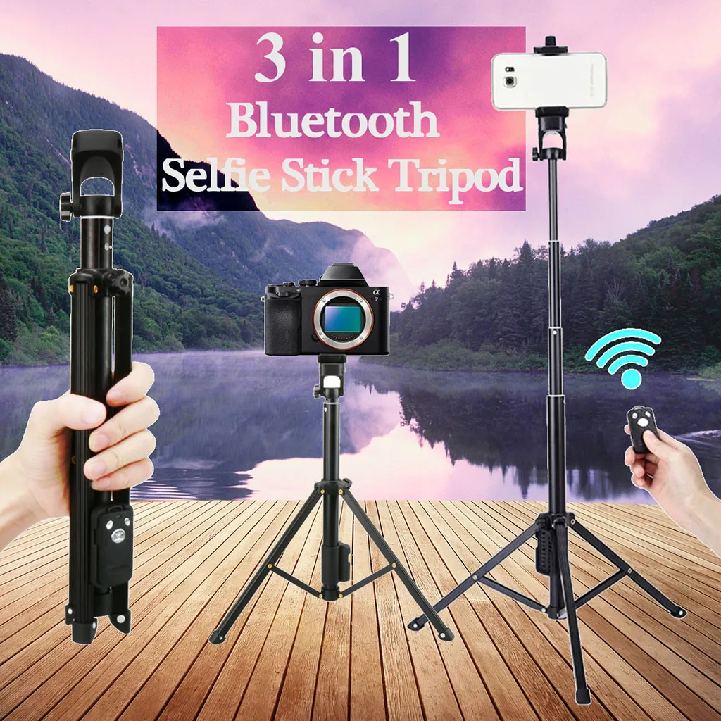 HIPERDEAL штатив стойка для селфи монопод камера Bluetooth пульт дистанционного спуска затвора ручка селфи 3 в 1 18Dec06