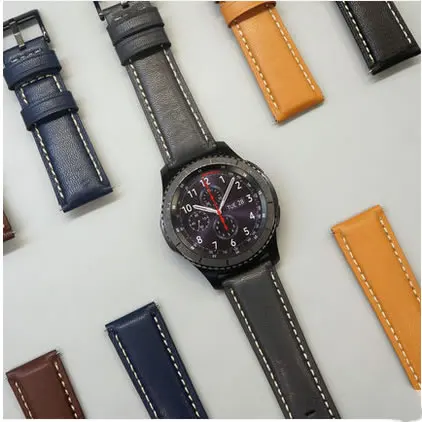 Ремешок кожаный для Samsung Galaxy Watch 46 мм Gear S3 22 классический браслет наручных часов