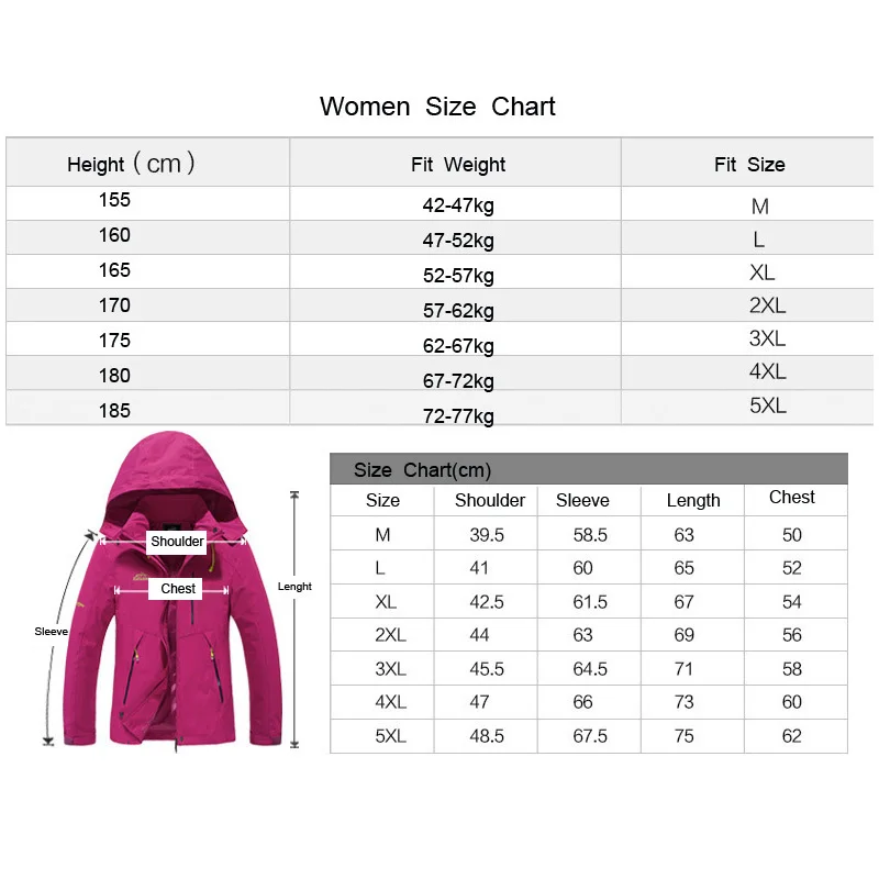 

THE ARCTIC LIGHT High Quality Women Men Hiking Jacket Trekking Colorful Warm Waterproof Windproof Breathable Camping Coat