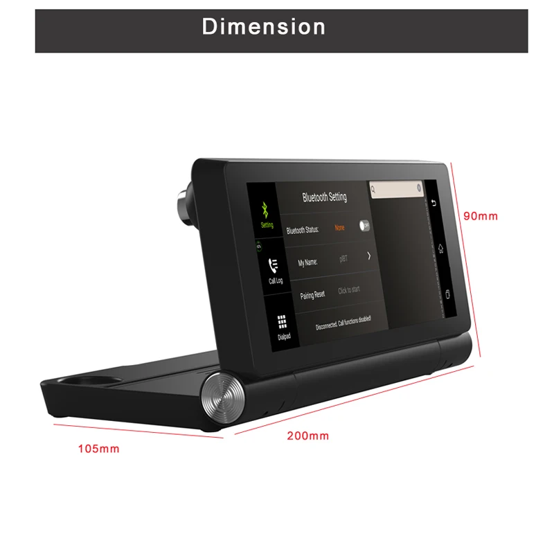 Автомобильный видеорегистратор Cemicen 7 дюймов 4G Wi Fi ADAS Android 5 1 Full HD 1080P GPS навигация с