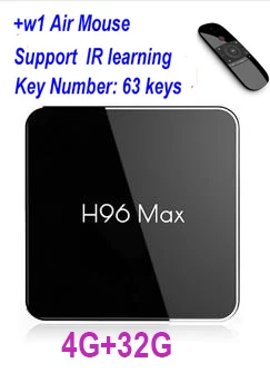 4G 32G BOX W1 Новое поступление H96 MAX X2 Android 8,1 4KH. 265 Смарт ТВ коробка с homelive индийские Пакистан ip ТВ подписка поддержка 4 k hd - Цвет: 4G 32G BOX W1