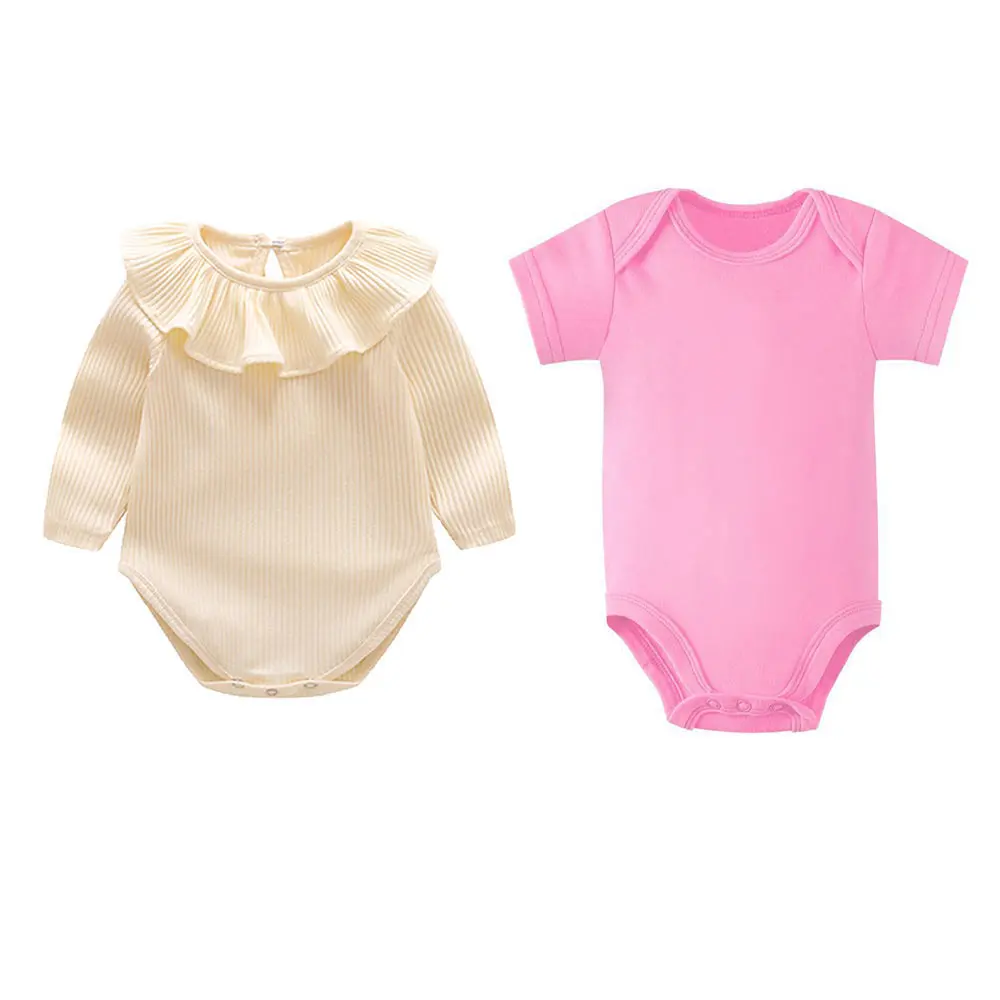 2 шт./компл. твердых Детские ползунки листьев лотоса треугольным воротником