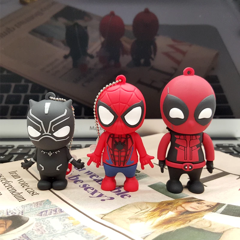 Мультфильм USB 2 0 для Marvel Usb флеш-накопитель Дэдпула ручка-накопитель 4 ГБ 8 16 32 64 Гб
