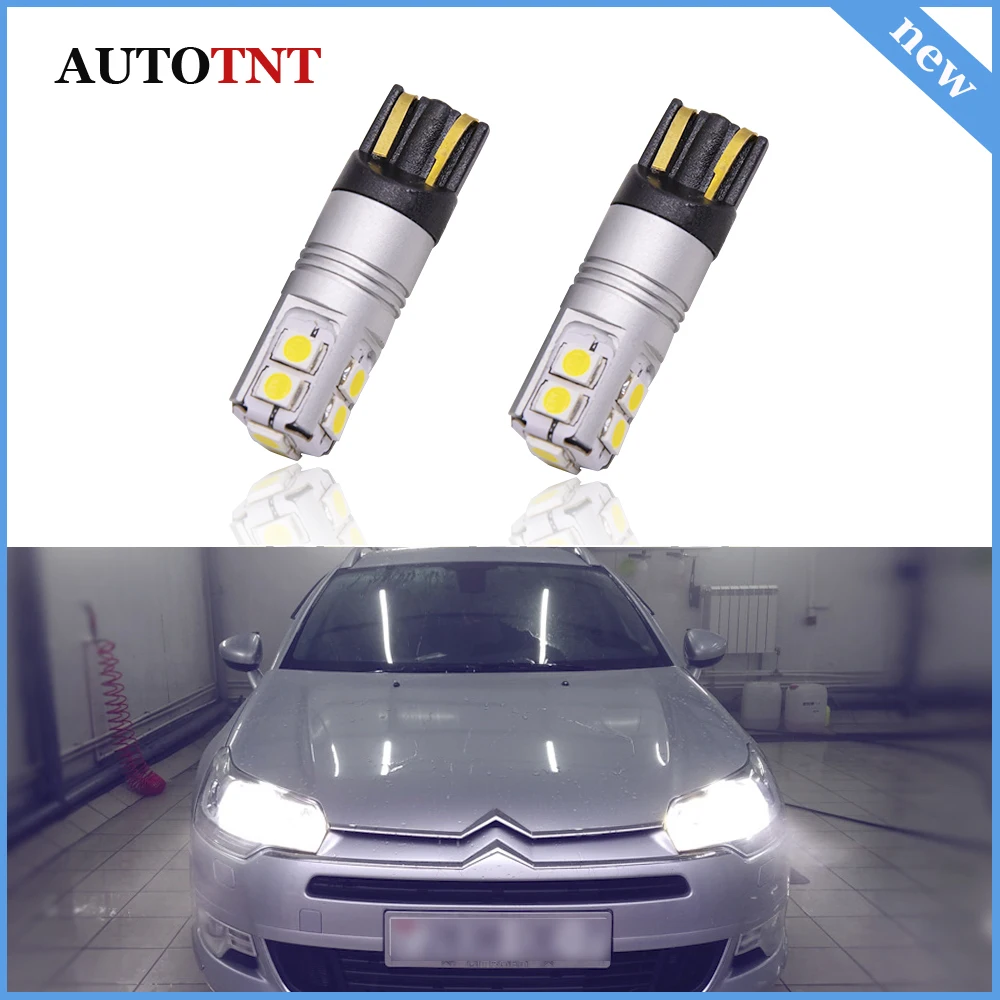 W5W LED T10 Внутреннее освещение габаритные огни Canbus для Citroen Berlingo BX C1 C2 VTS C3 Picasso C4 L C5 C8 C