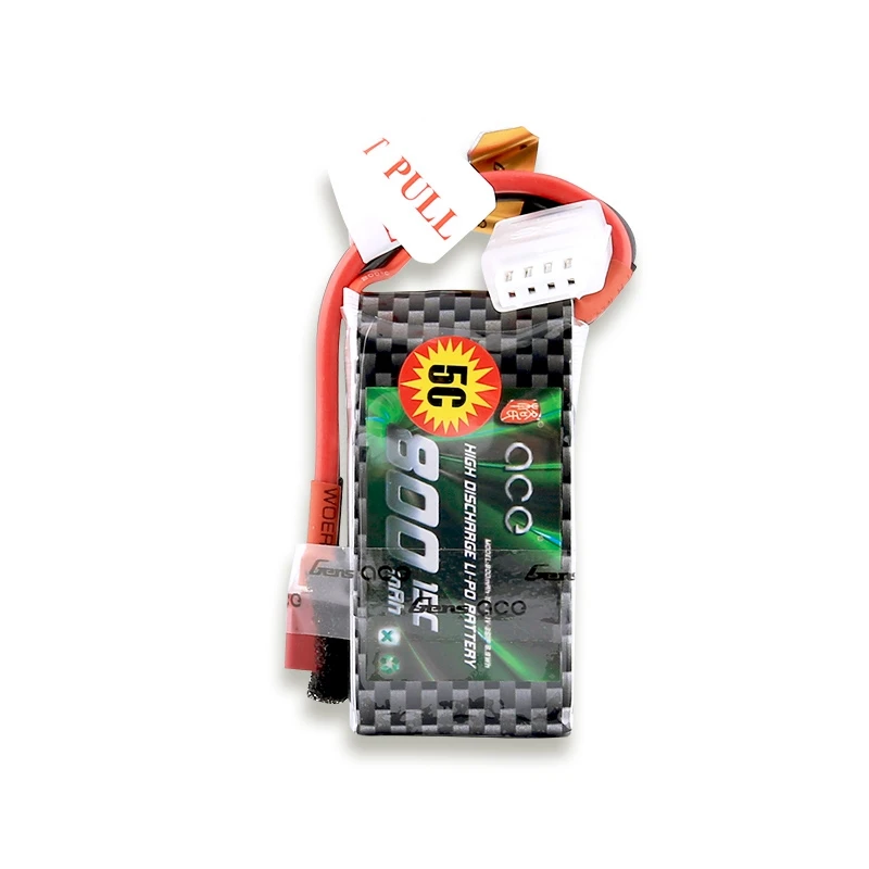 Батарея Gens ace Lipo 7 4 В 11 1 800 мАч 2S 3S 15C Радиоуправляемый квадрокоптер T разъем для