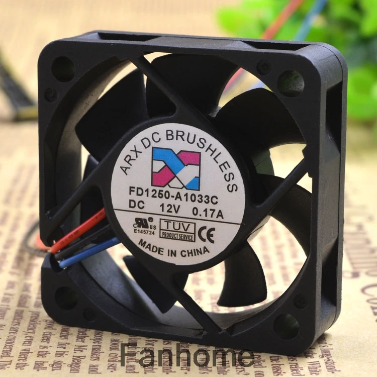 Для подлинного Тайваньского ARX 5015 FD1250 A1033C 5 см вентилятор DC12V 0.12A трехлинейный