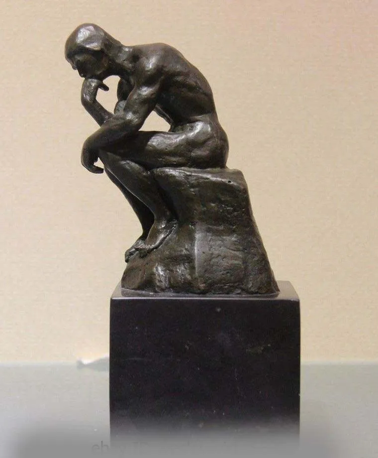 Rodin художественная Статуэтка бронза медный мыслитель художественное оформление